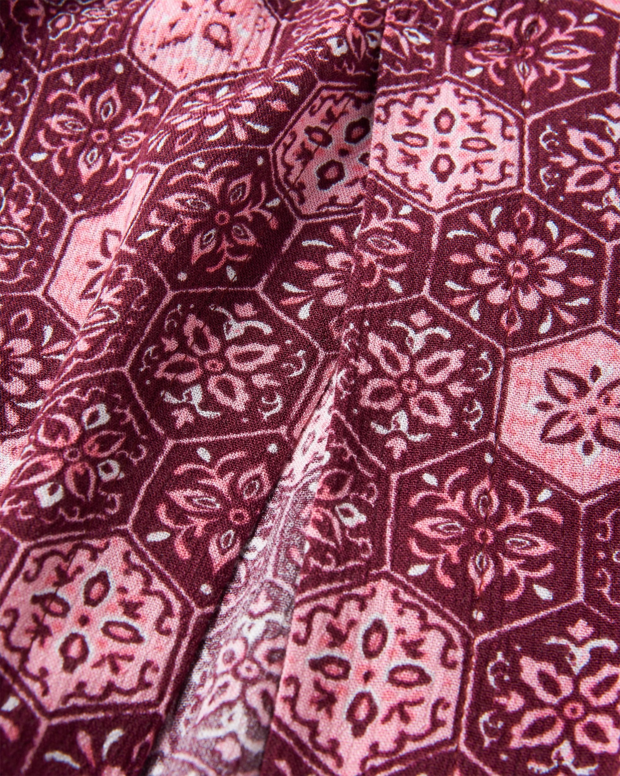 Hannah Skirt - Tile Wine - Flatlay