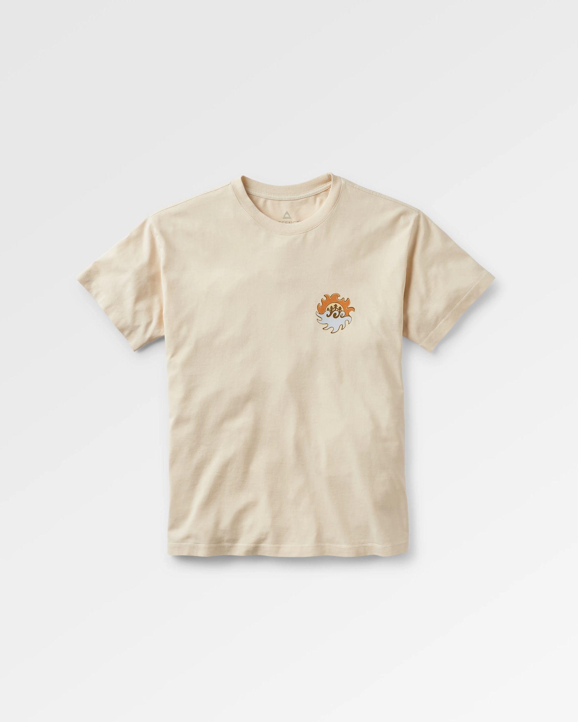 Dune Men's Recycled Cotton T-Shirt - Birch - Flatlay