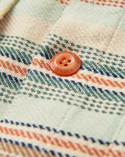 Island Twill Shirt - Birch Beach Stripe - Flatlay