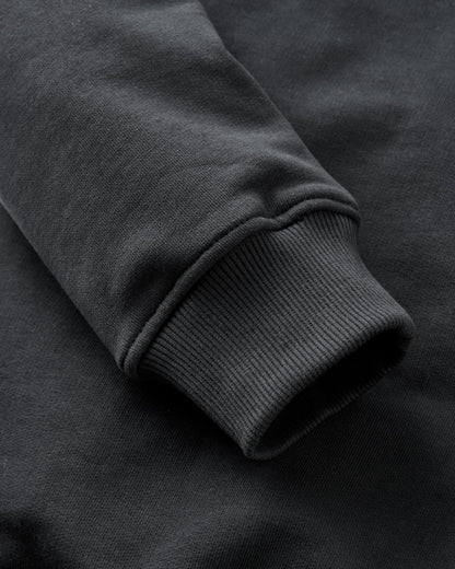 Laidback Relaxed Fit Sweatshirt - Black - Flatlay