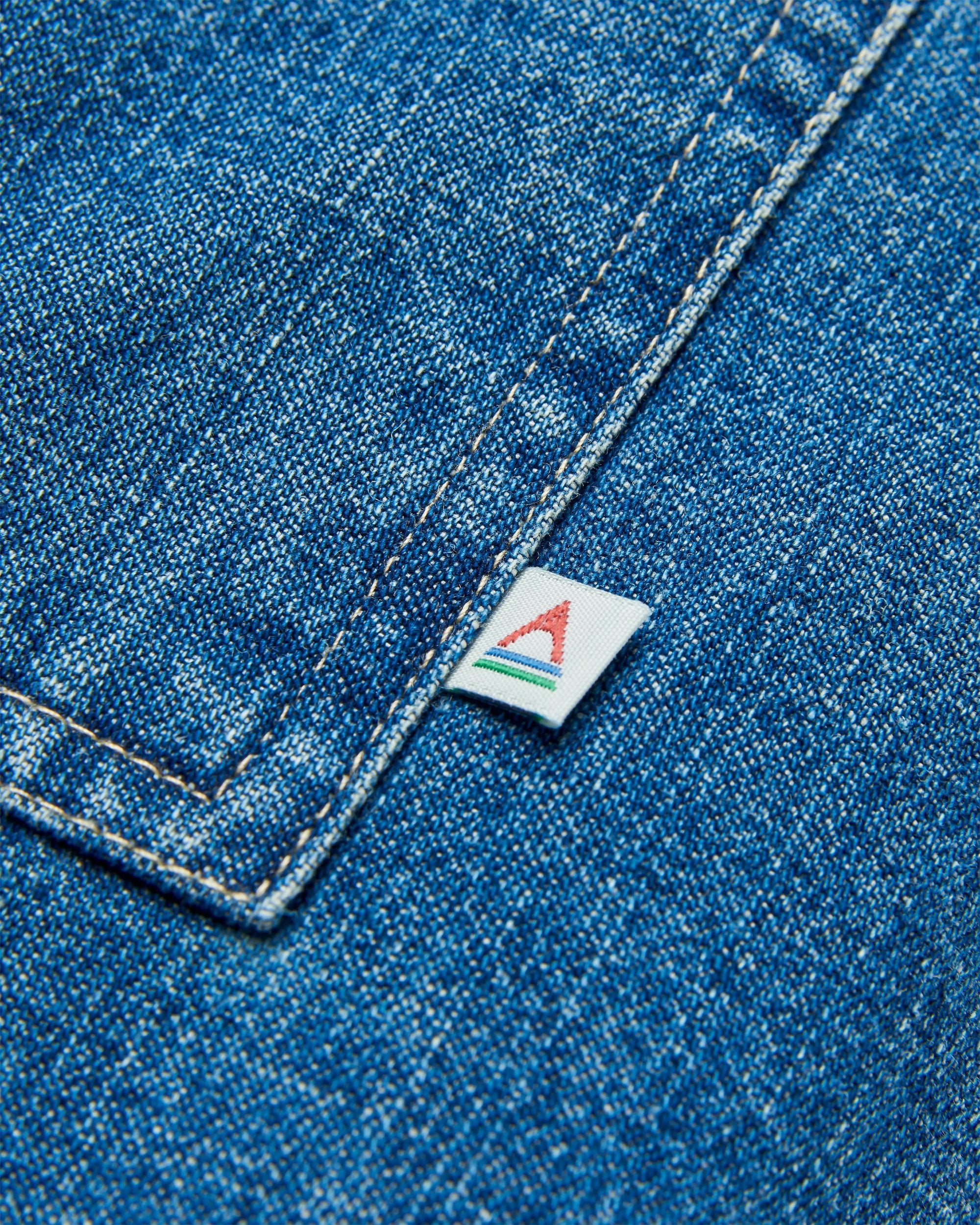 Coral Organic Cotton LS Shirt - Washed Denim - Flatlay