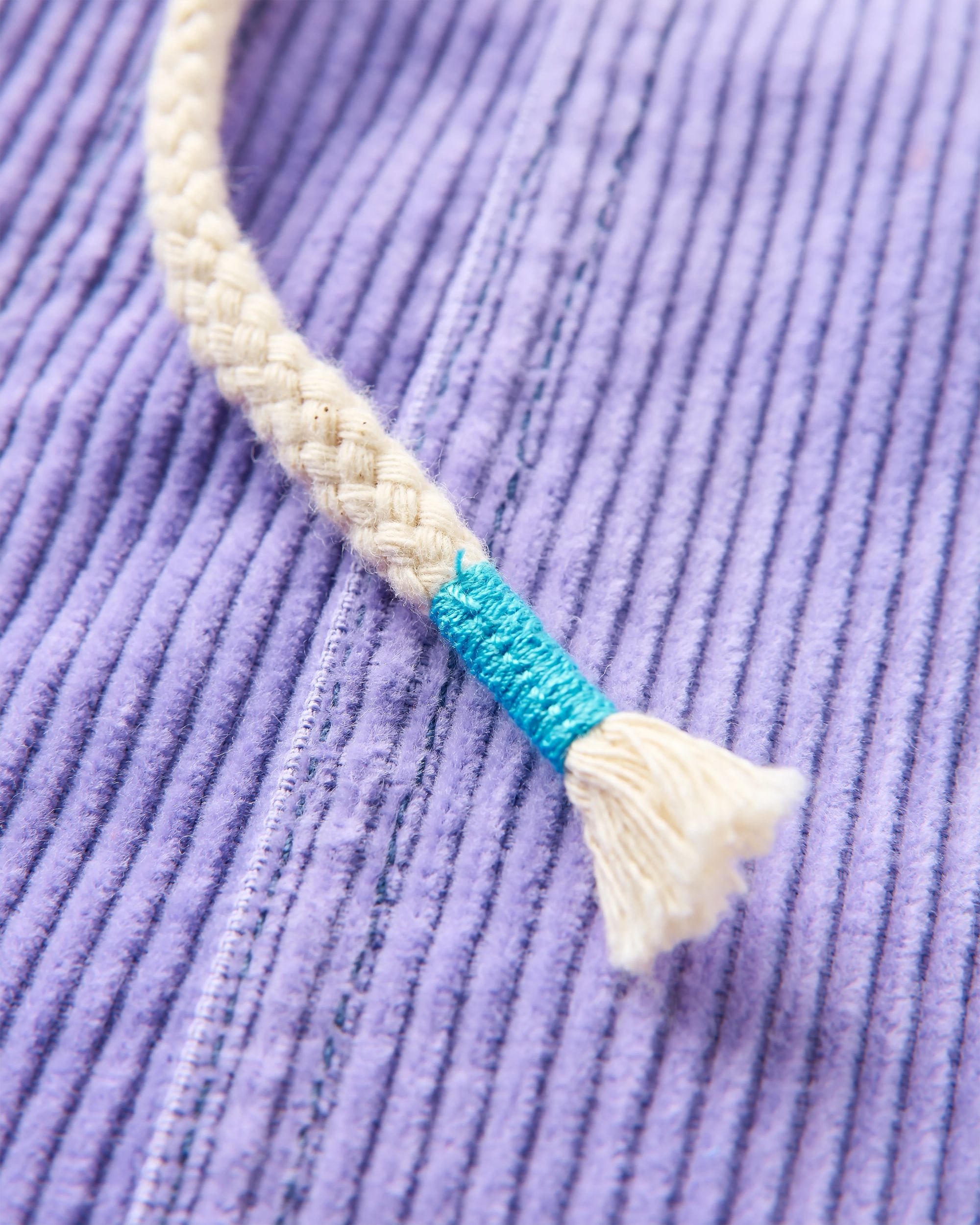 Avian Organic Cord Short - Retro Purple - Flatlay