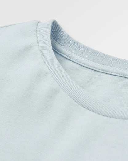 Outsiders Recycled Cotton T-Shirt - Ice Blue - Flatlay