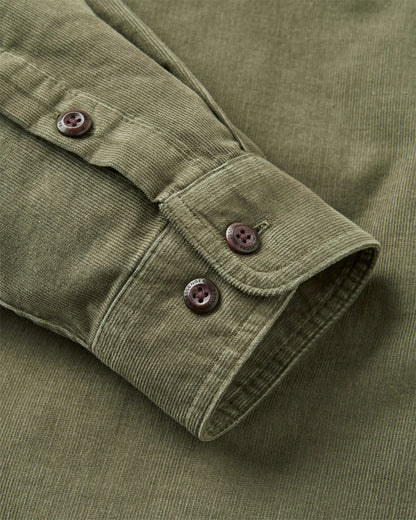 Backcountry Cord Light Shirt - Dusty Olive - Flatlay
