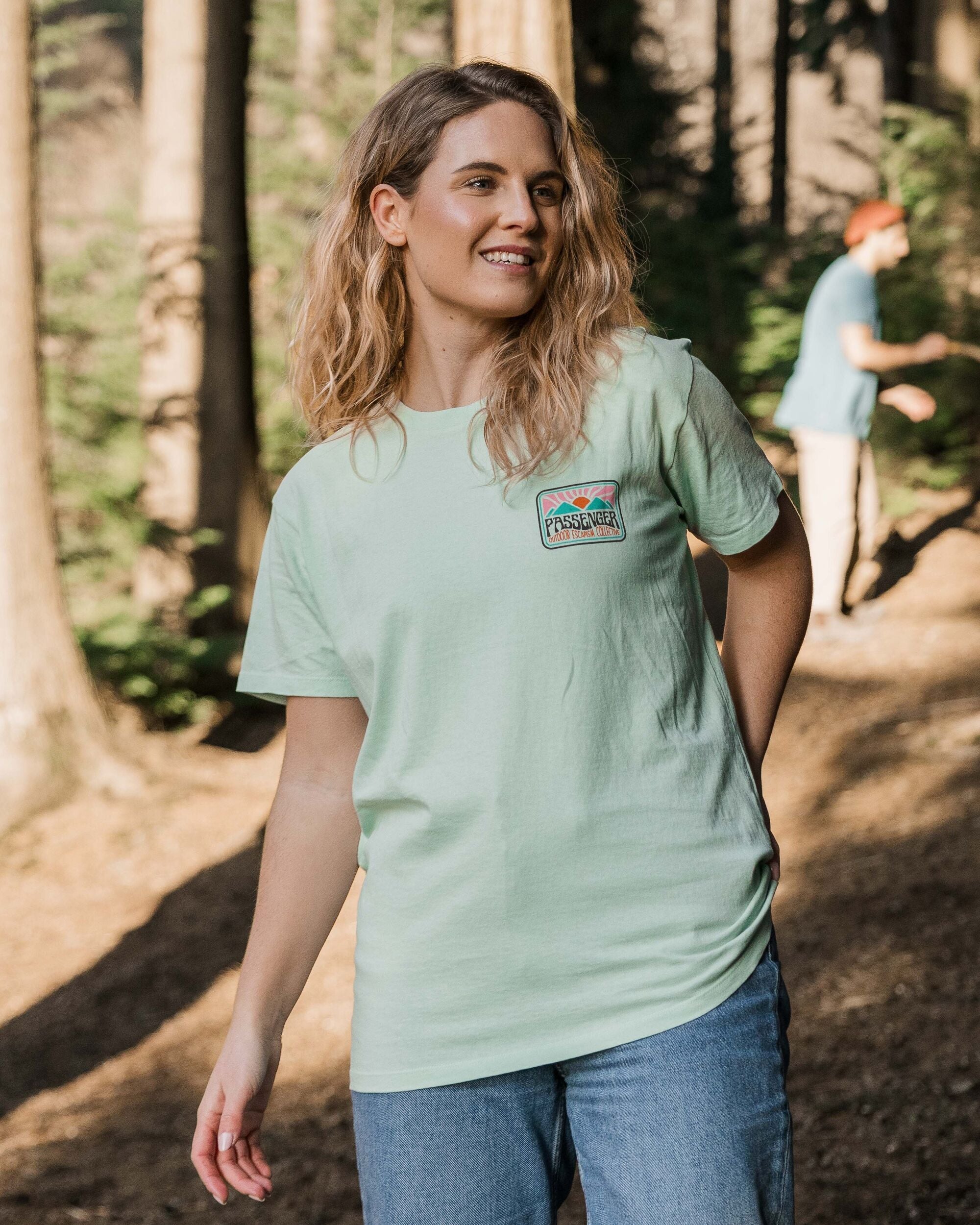 Golden Hour Recycled Cotton T-Shirt - Surf Spray - Lifestyle