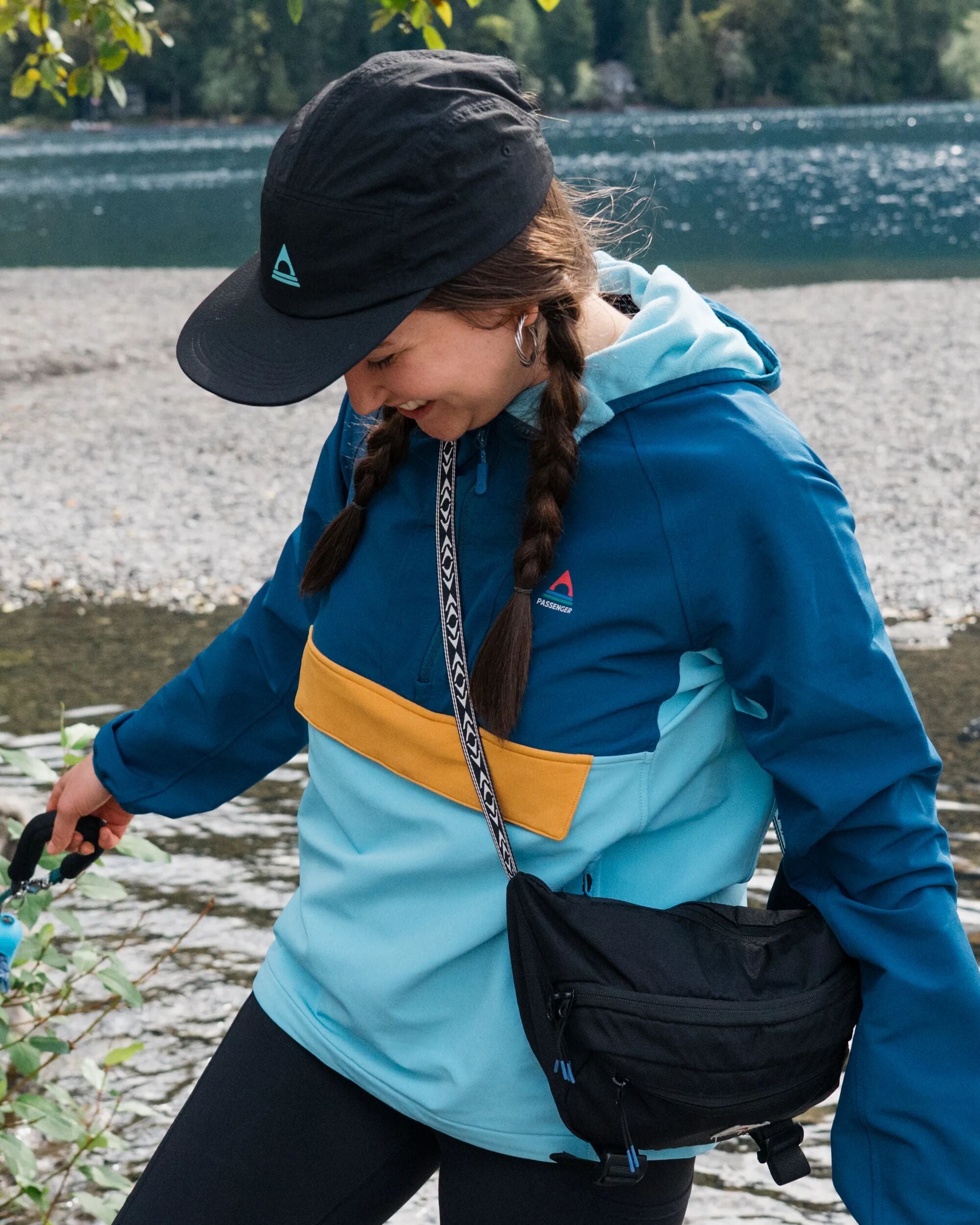 Ocean Recycled Softshell Anorak - Retro Blue/Tidal Blue - Lifestyle