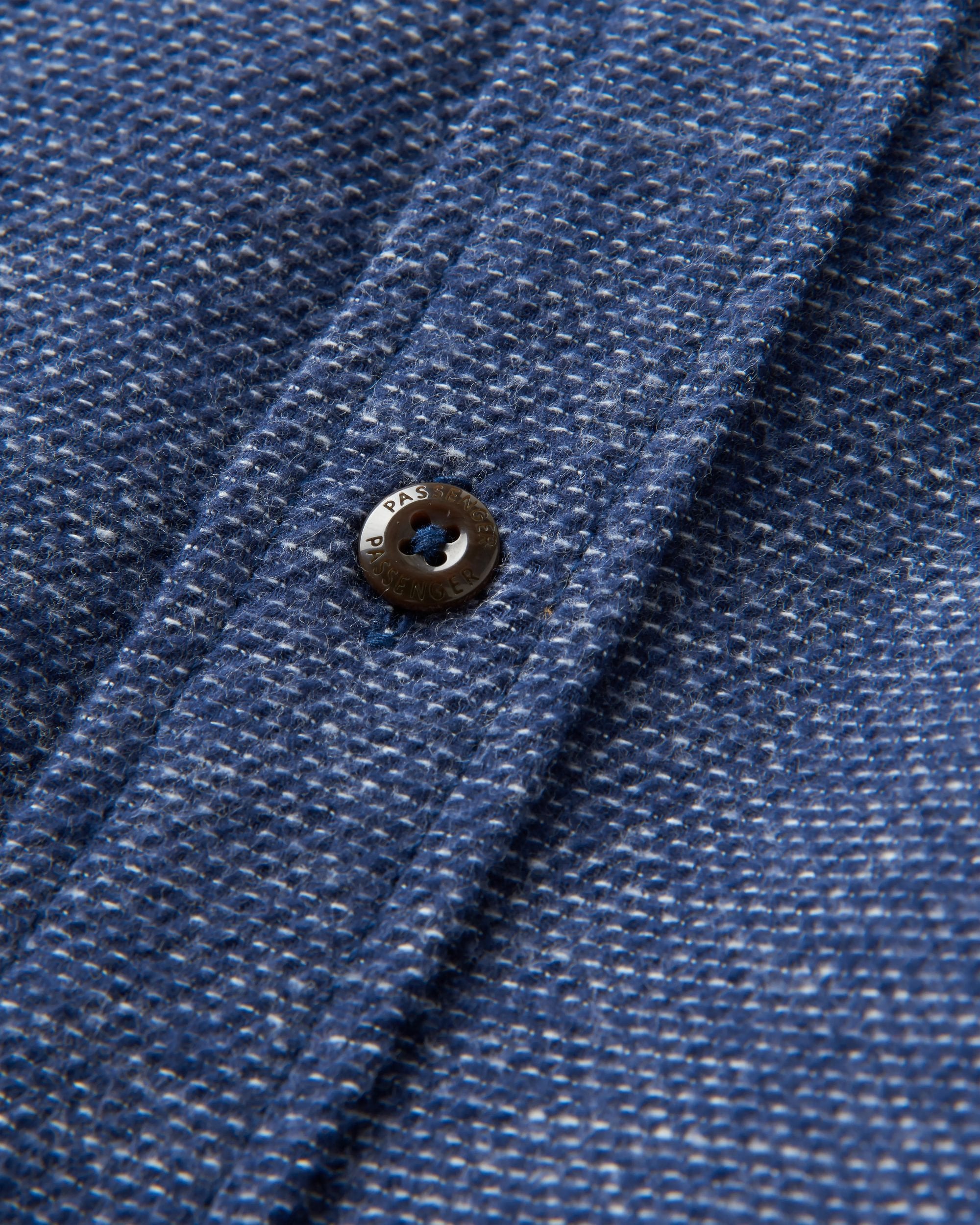 Backcountry Flannel Shirt - Rich Navy/Birch - Flatlay