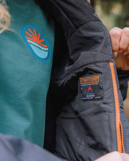 Shasta Lightweight Recycled Thermore® Hoodless Jacket - Black - Lifestyle