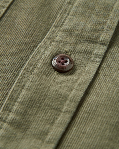Backcountry Cord Light Shirt - Dusty Olive - Flatlay