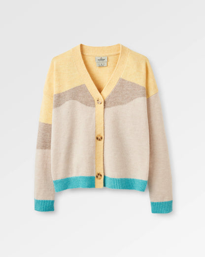 Scenic 'Light' Knitted Cardigan - Scenic Yellow - Flatlay