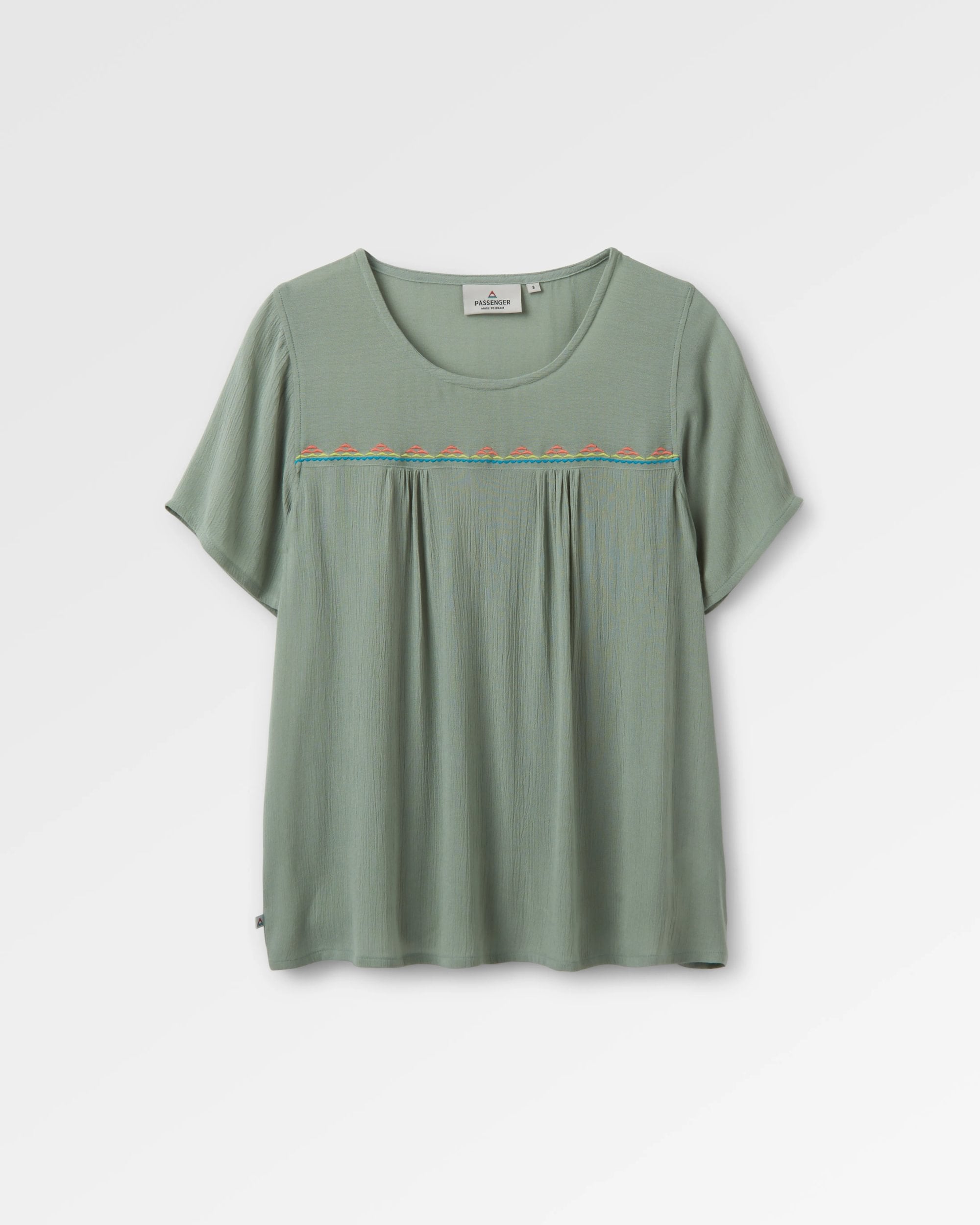 Petal Top - Pistachio - Flatlay