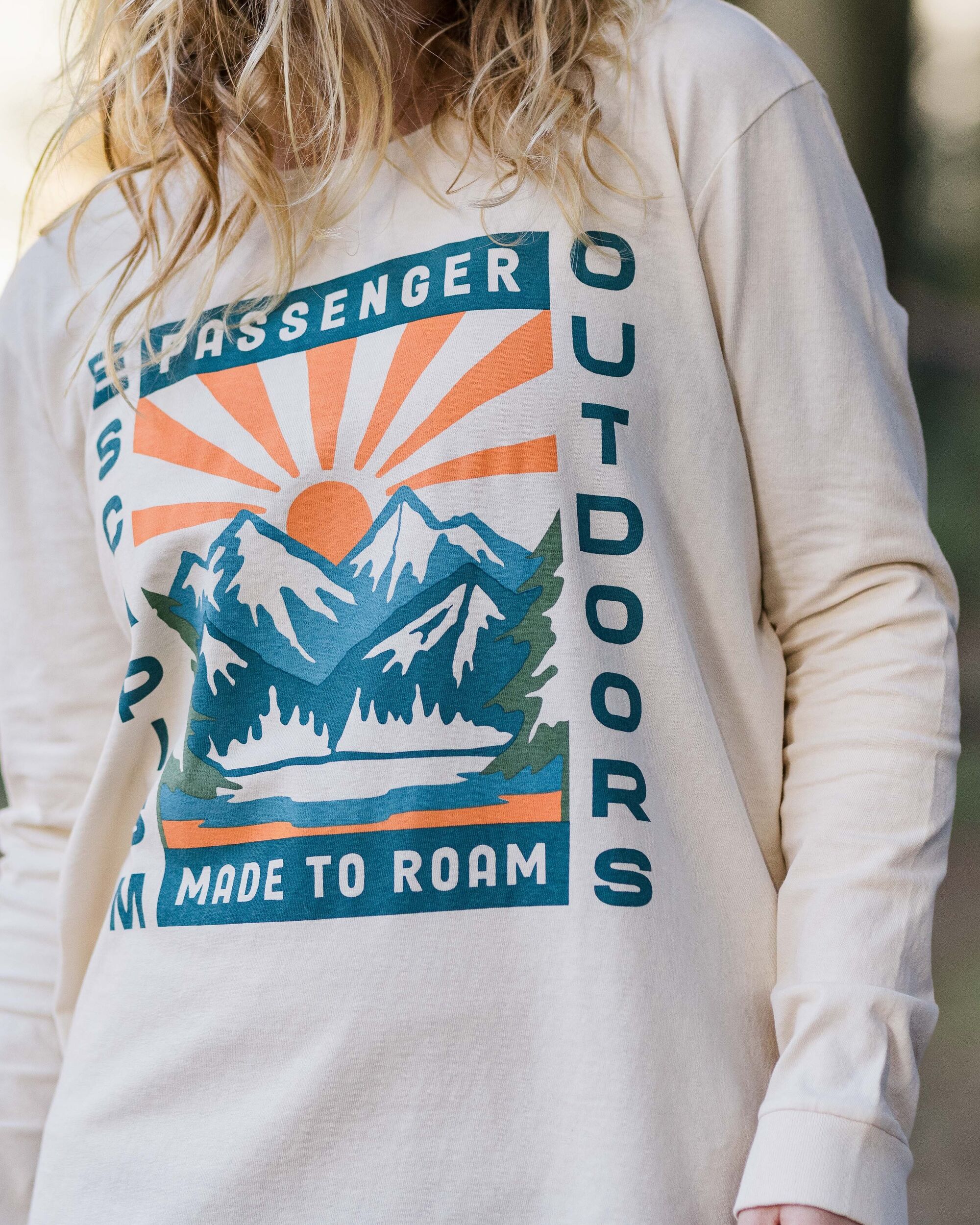 Solitude Recycled Cotton Oversized LS T-Shirt - Birch - Lifestyle