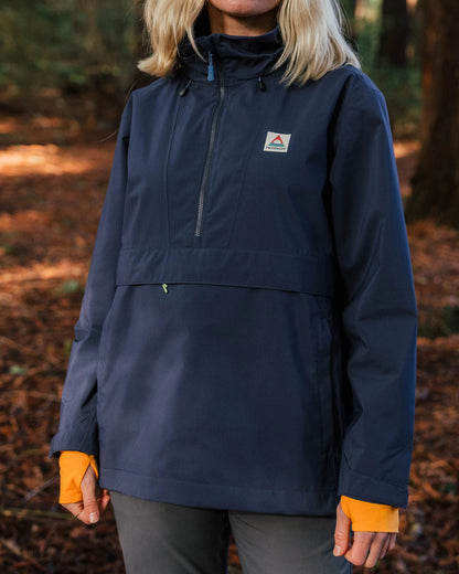 Skyline Recycled Waterproof Anorak - Rich Navy