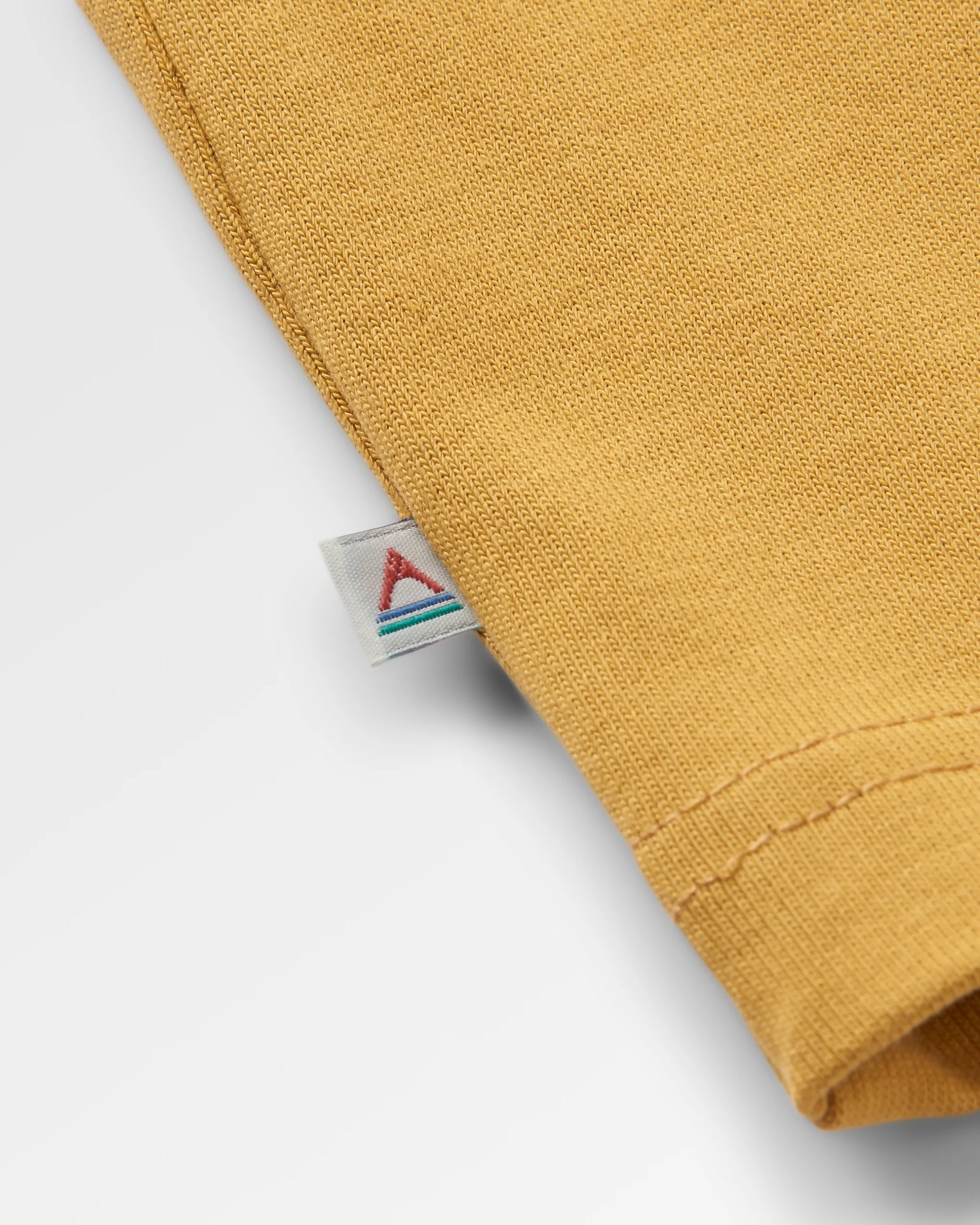 Vita Organic Relaxed Fit T-Shirt - Mustard Gold - Flatlay