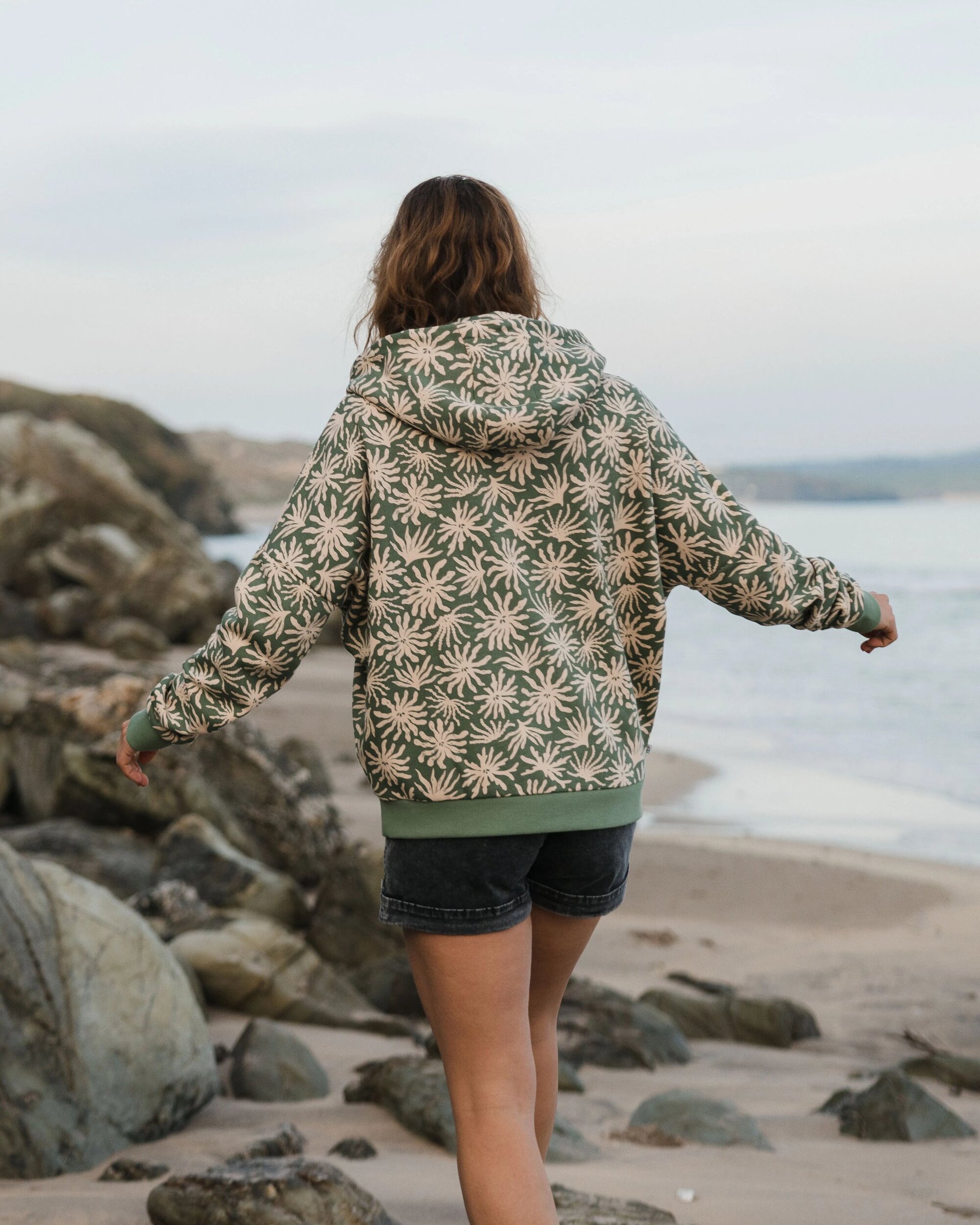 Arame Organic Cotton Hoodie - Seaweed Pistachio