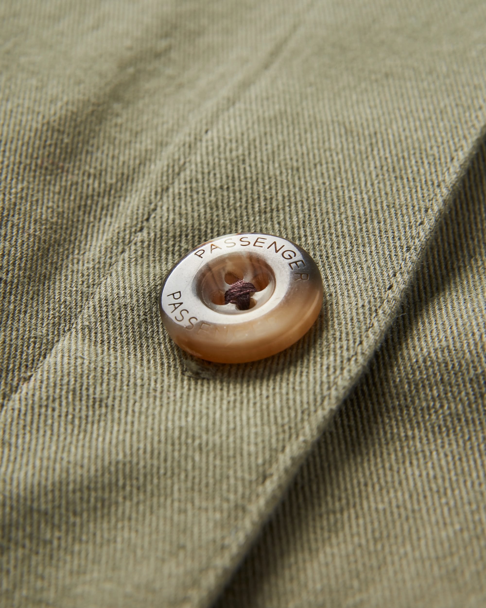 Stella Organic Cotton LS Shirt - Dusty Olive - Flatlay