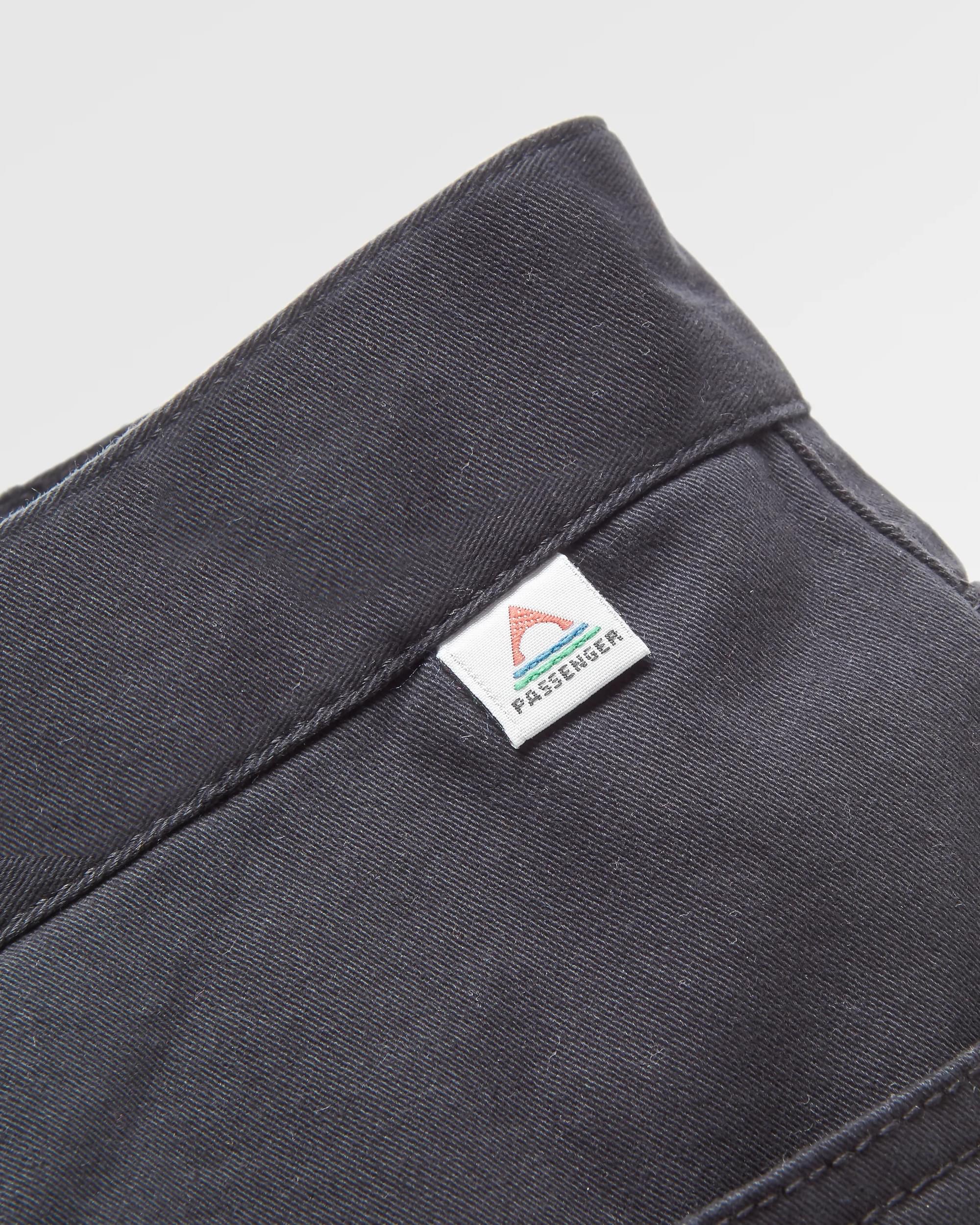 365 5 Pocket Trouser - Black - Flatlay