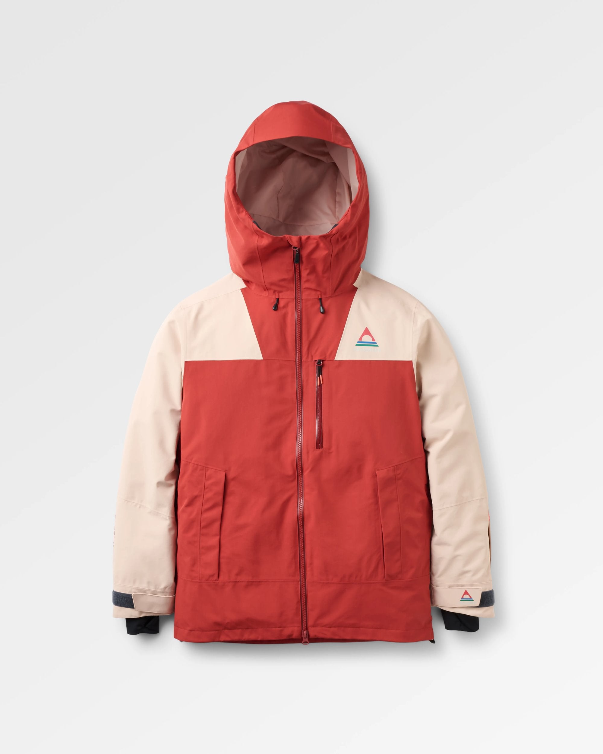 Snowscape Women's Recycled Jacket - Red Ochre/Blush - Flatlay
