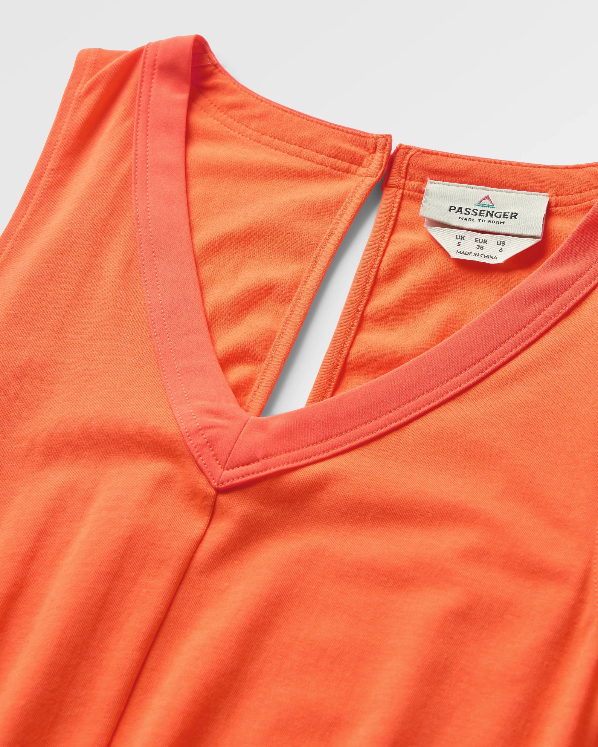 Aria Jumpsuit - Ember Orange - Flatlay