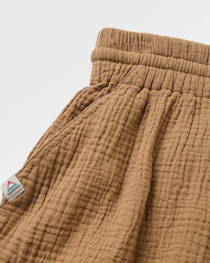 Waveney Short - Caramel Brown - Flatlay