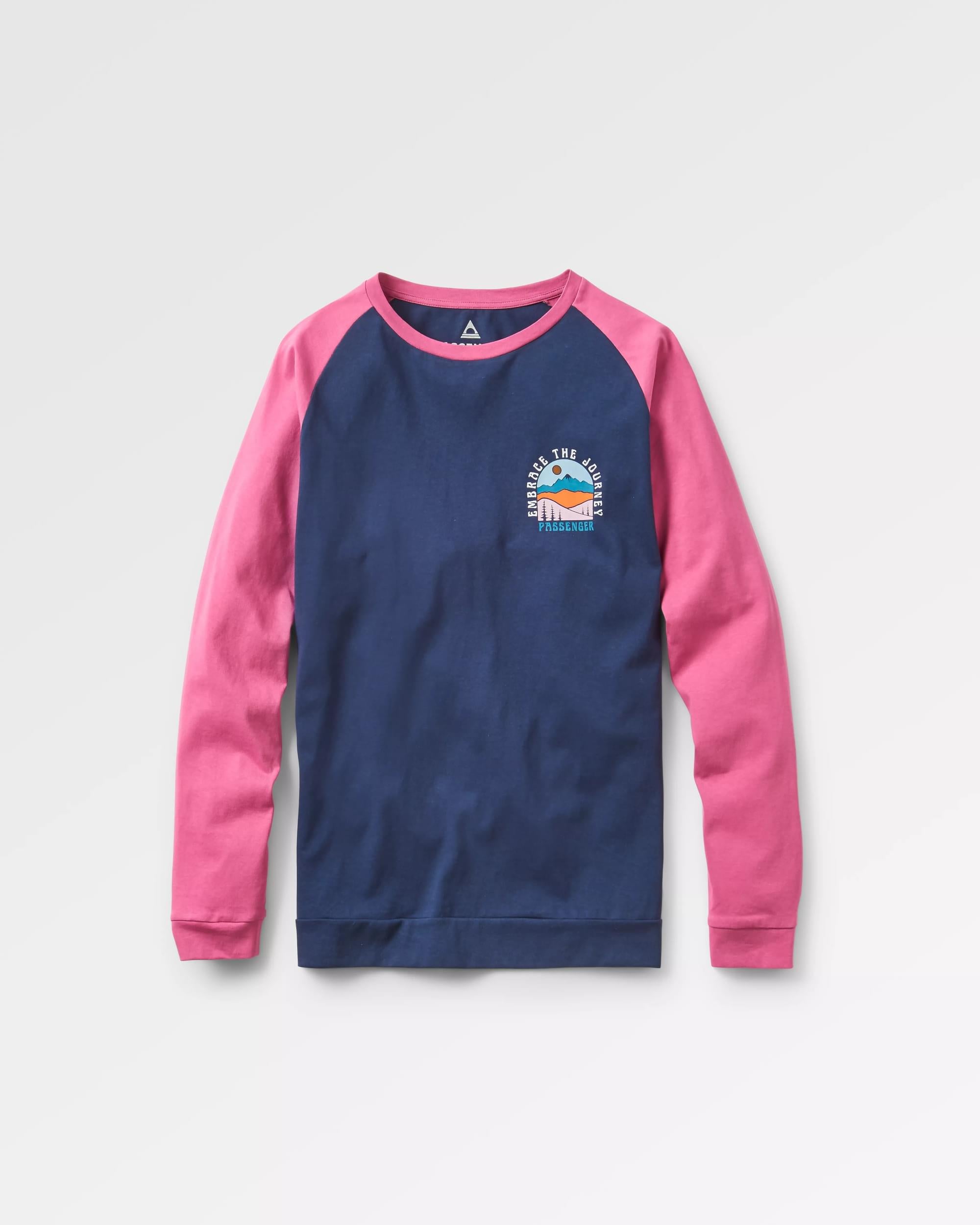 Outlook Recycled LS T-Shirt - Mauve Haze - Flatlay