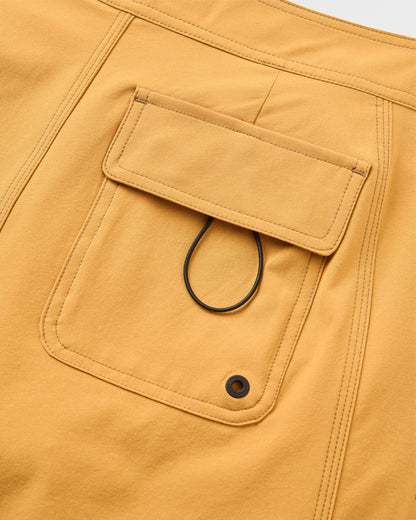 Rialto 16" Boardshort - Spruce Yellow - Flatlay