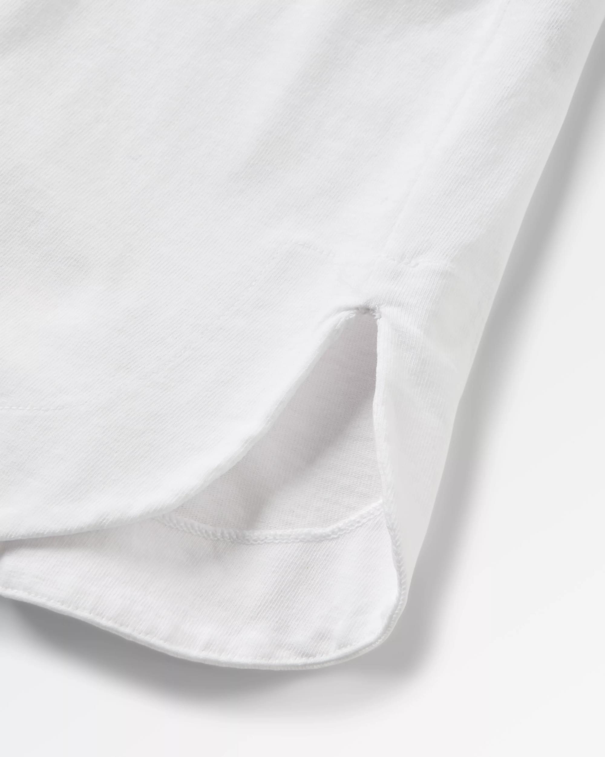 Live Wild Recycled Cotton LS T-Shirt - White - Flatlay