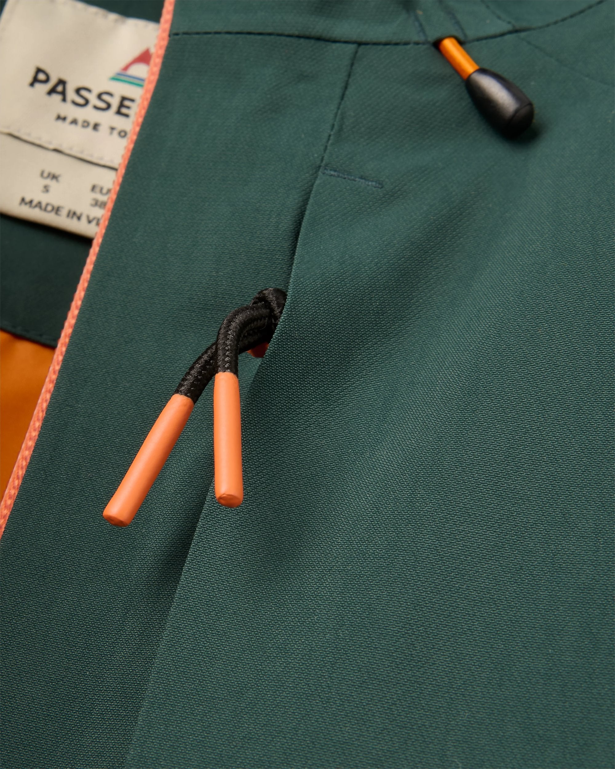 Serein Waterproof Parka - Dark Fern  - Flatlay