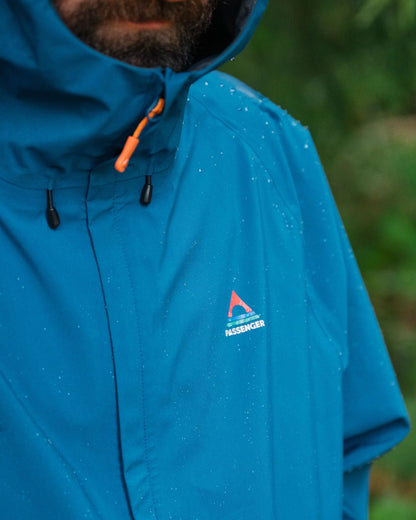 Five Season Recycled Waterproof Jacket - Tidal Blue - Lifestyle