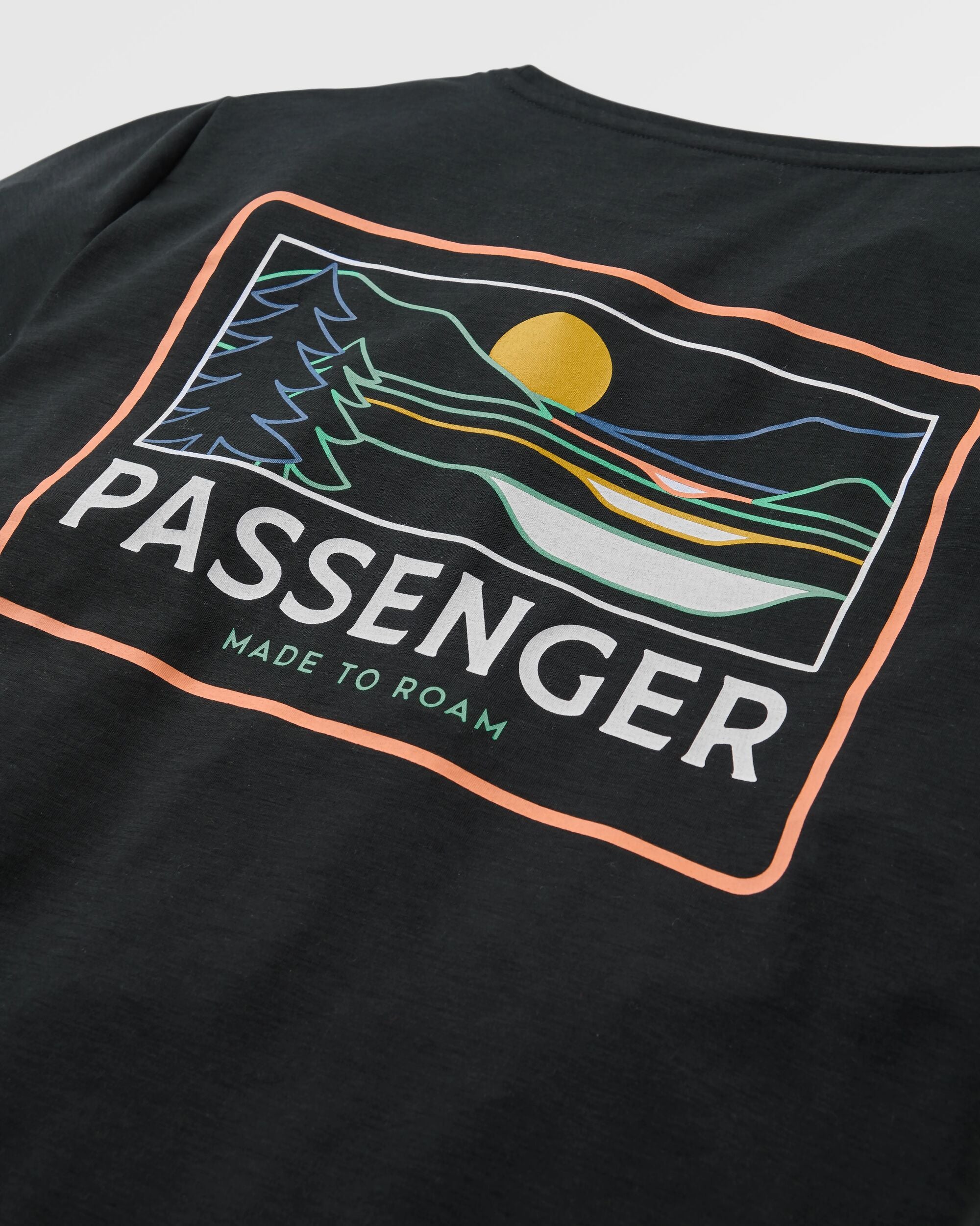 Roamer Women's Recycled Active T-Shirt - Black - Flatlay