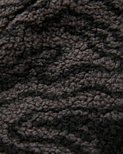 Offroad Sherpa 1/2 Zip Fleece - Strata Swirl Black - Flatlay