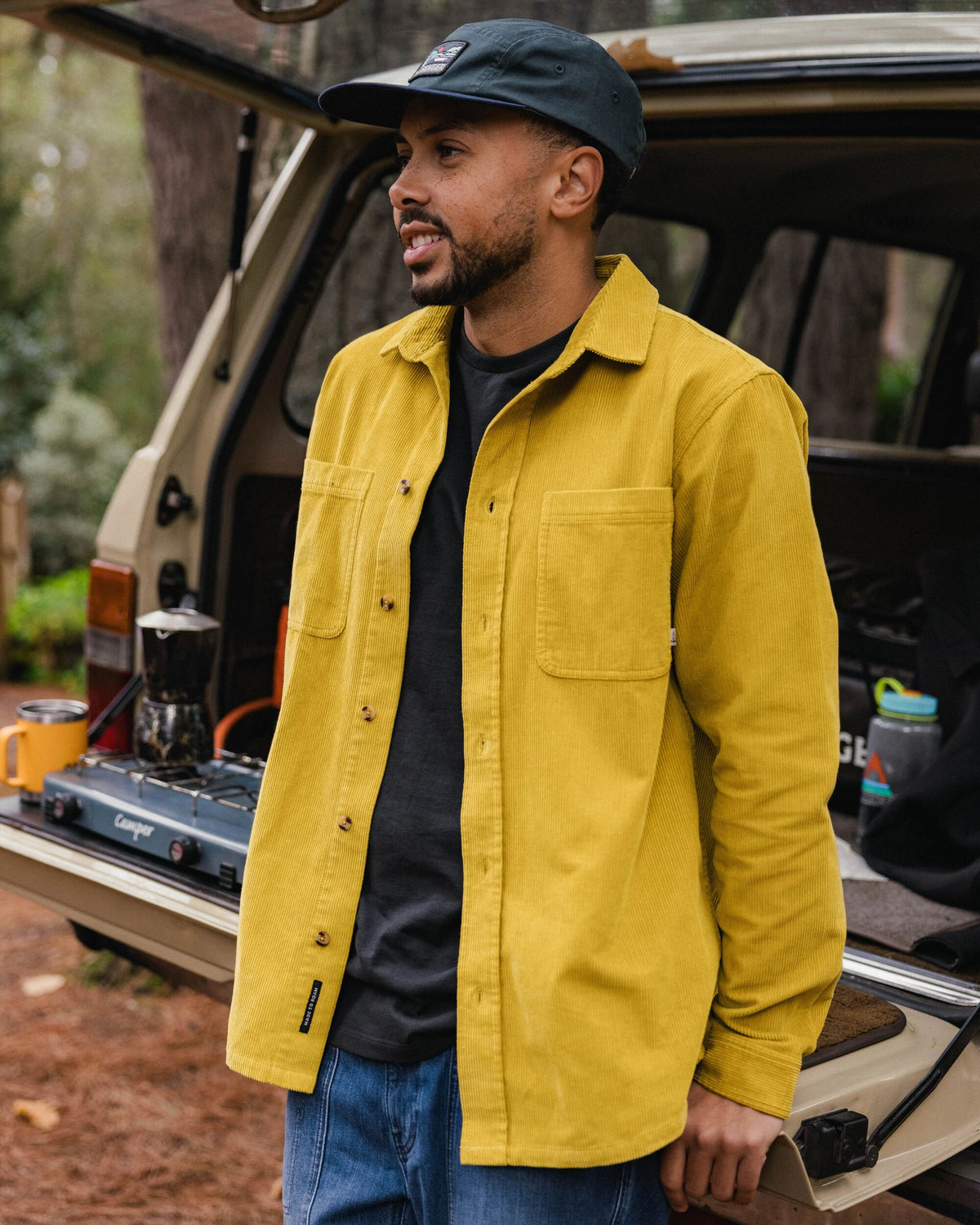 Backcountry Cord Shirt - Heritage Yellow - Lifestyle