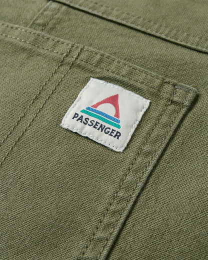 Vantage Organic Cotton Dungaree - Khaki - Flatlay