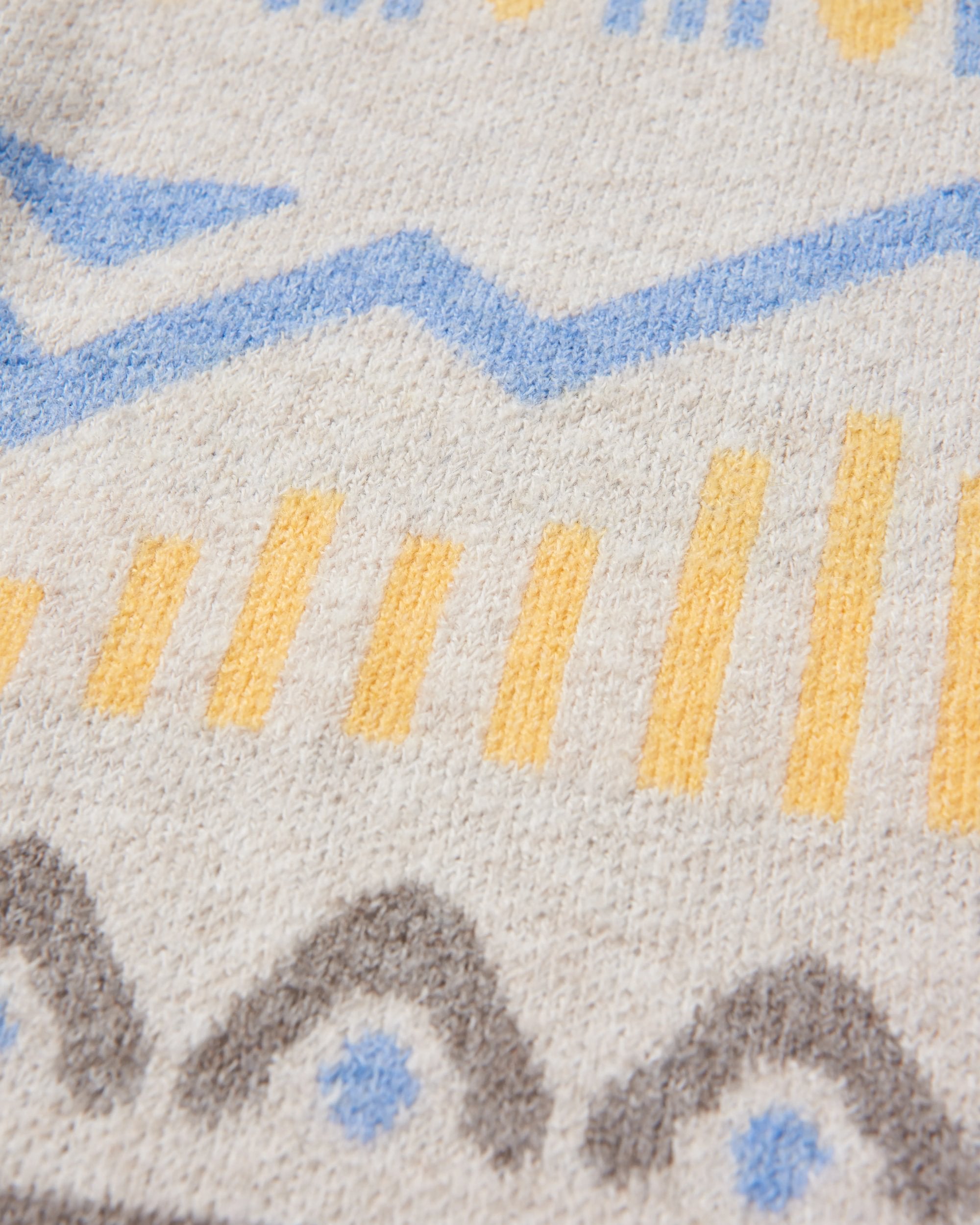 Nettle Recycled Knitted Cardigan - Birch - Flatlay