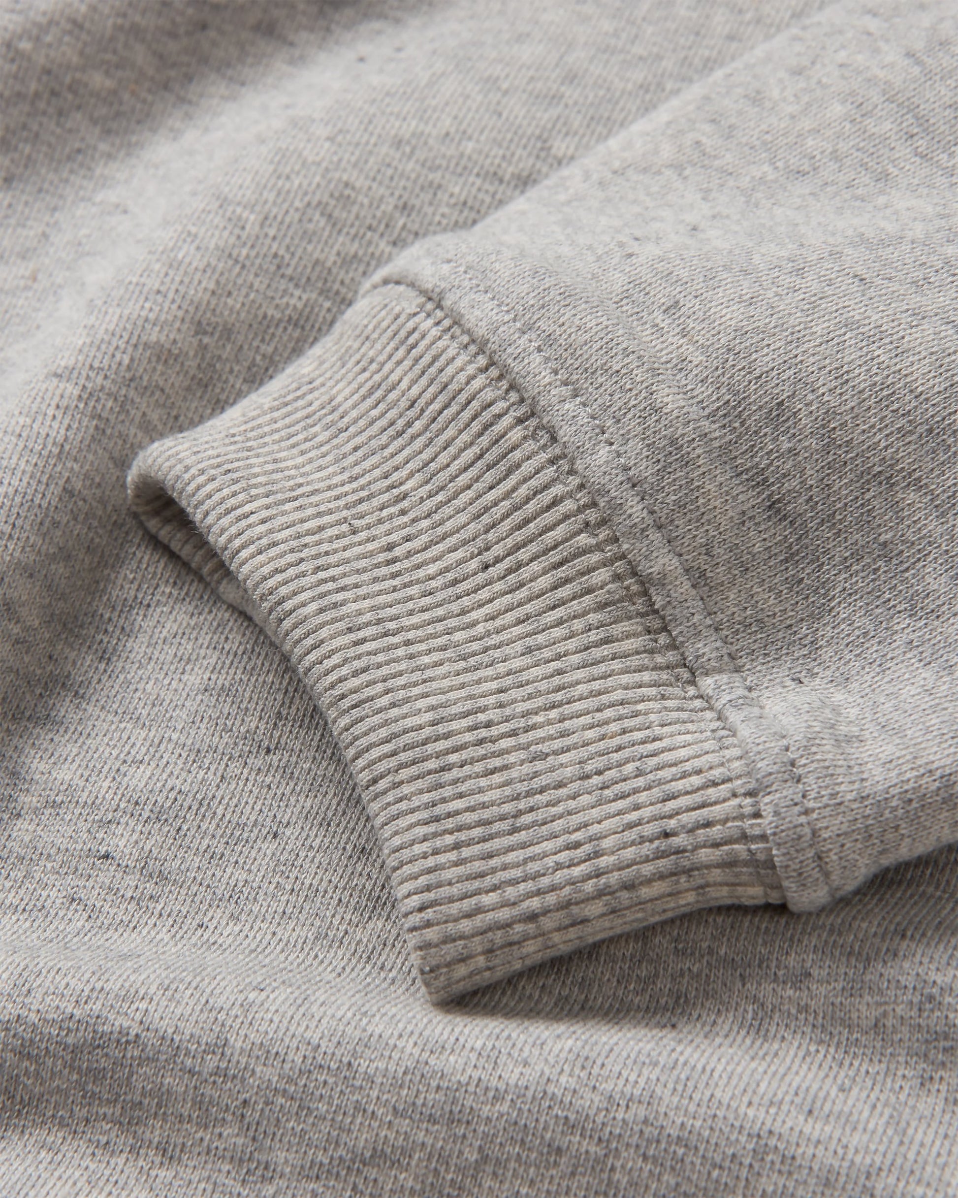 Heritage Recycled Cotton Oversized Sweatshirt - Mid Grey Marl