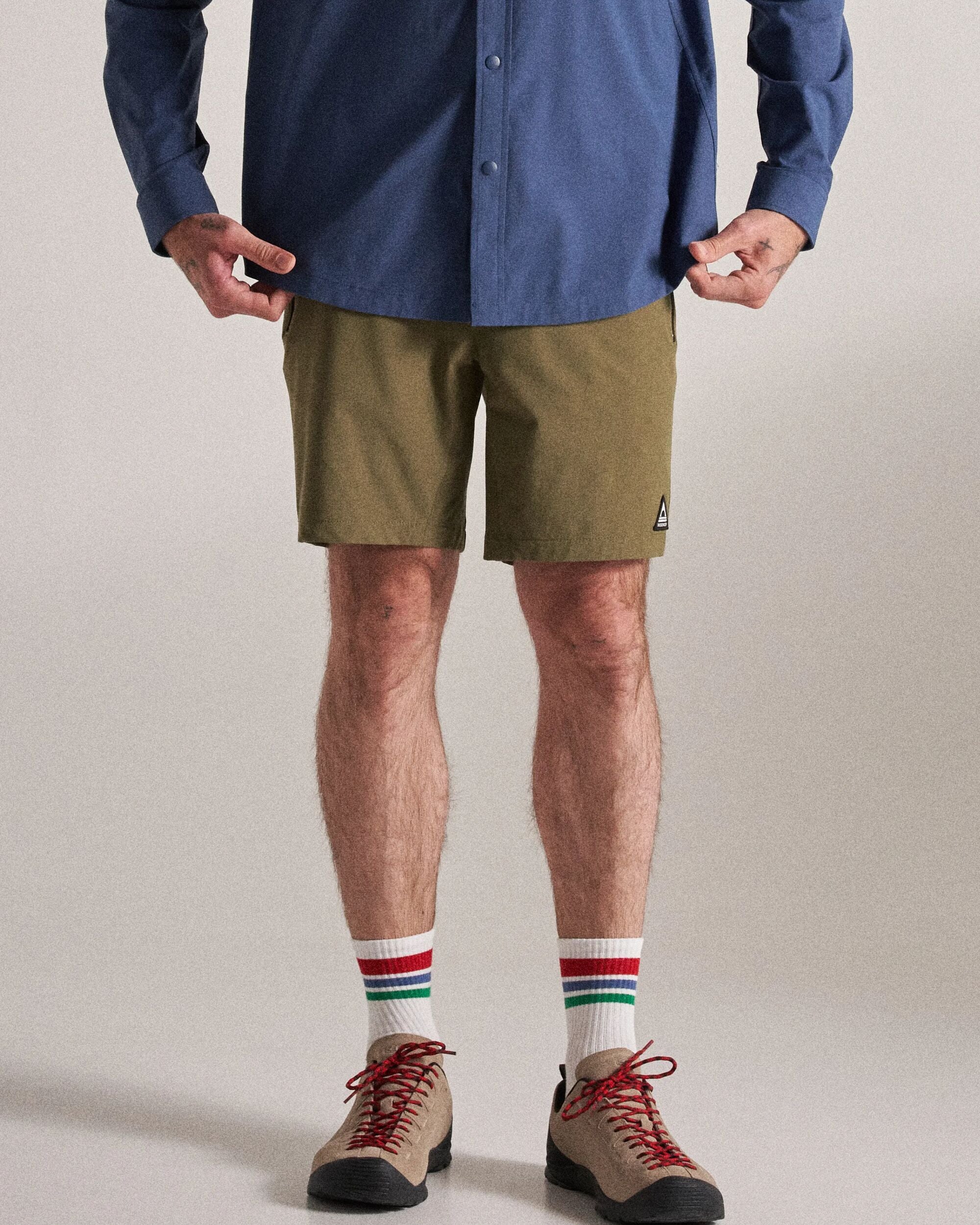 Traveller All Purpose Short - Khaki - Studio Model