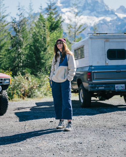 Home Recycled Sherpa Fleece - Oatmeal - Lifestyle