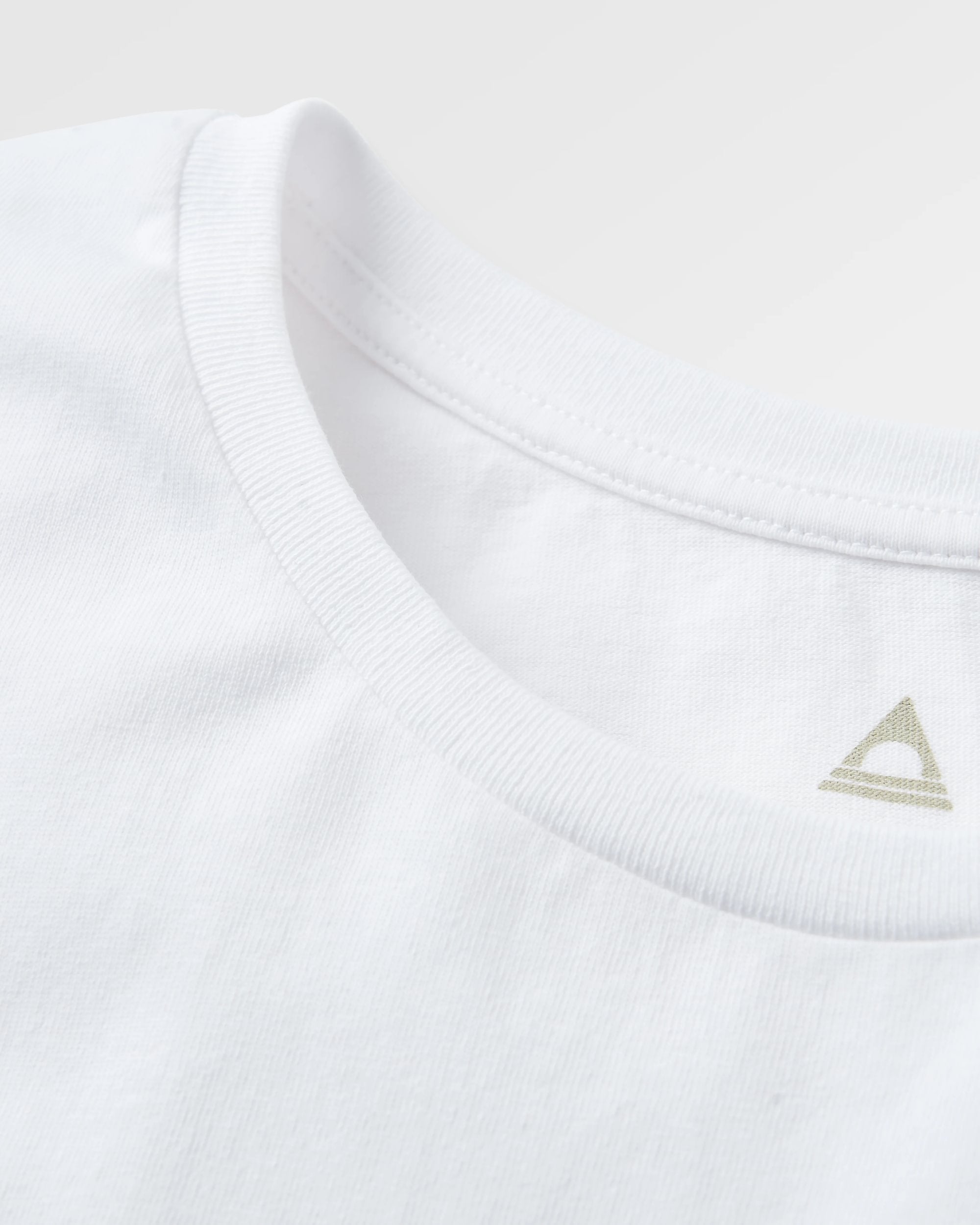 Remote Recycled Cotton T-Shirt - White - Flatlay