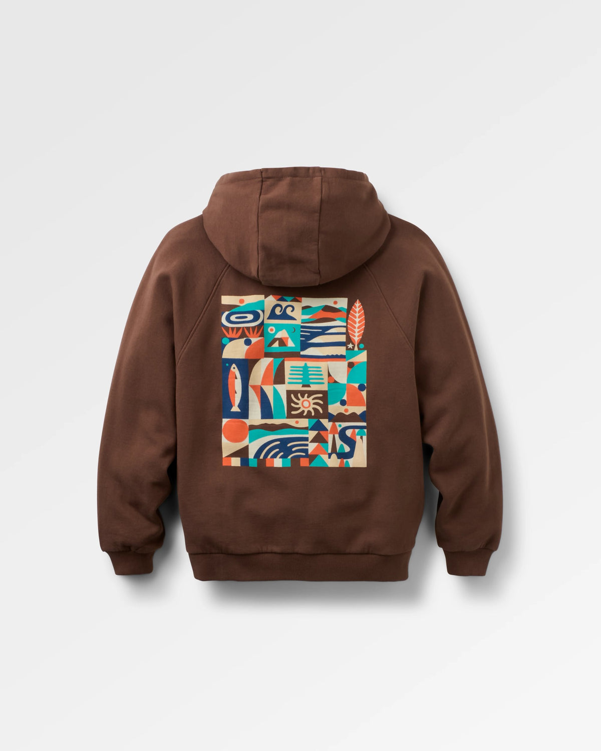 Lost On Purpose Relaxed Fit Hoodie - Chestnut - Flatlay