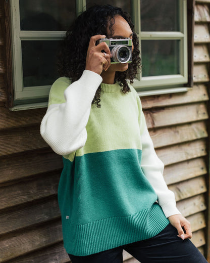 Gondwana Organic Oversized Knitted Jumper - Greenlake