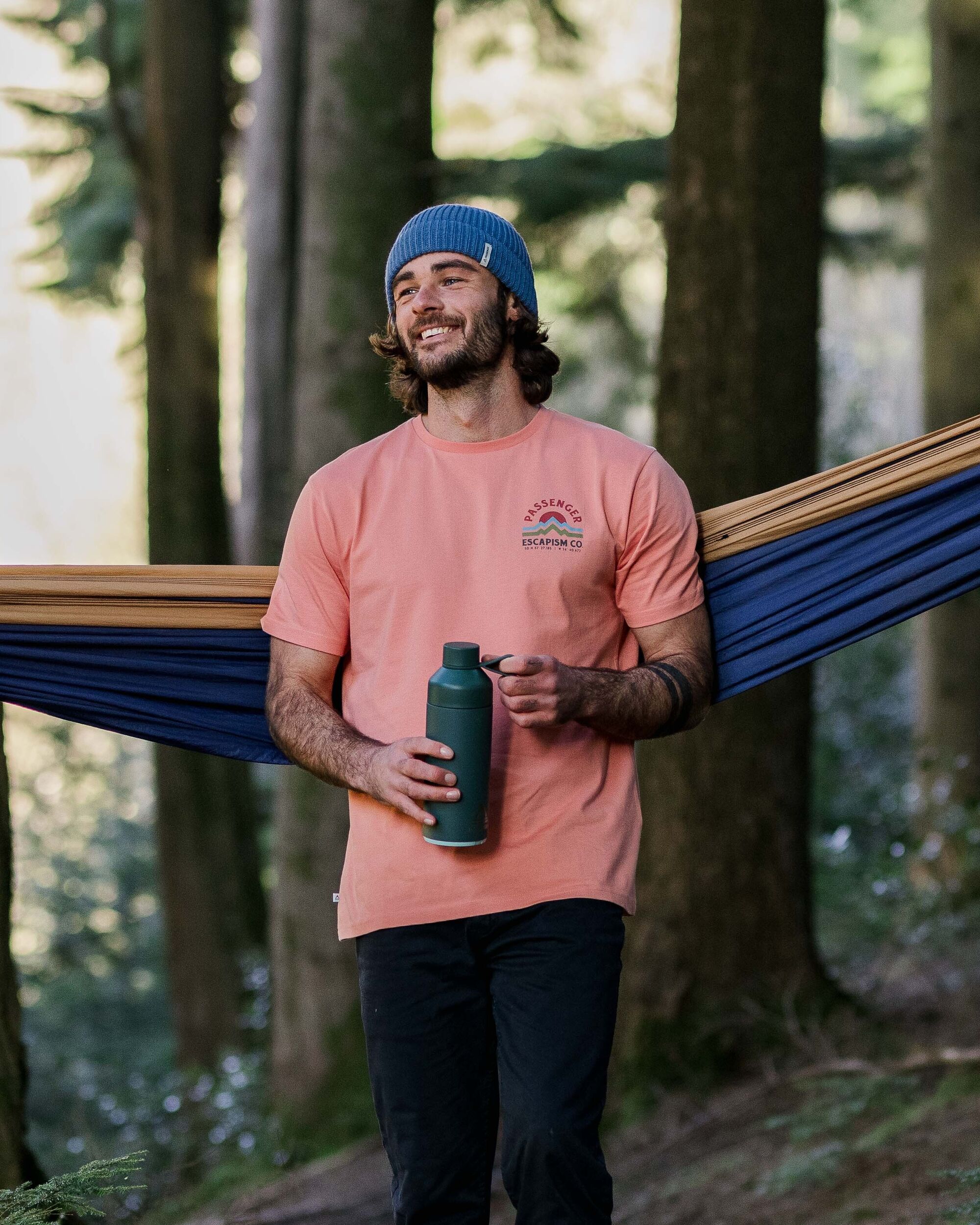 Dumont Organic Relaxed Fit T-Shirt - Tawny Peach - Lifestyle