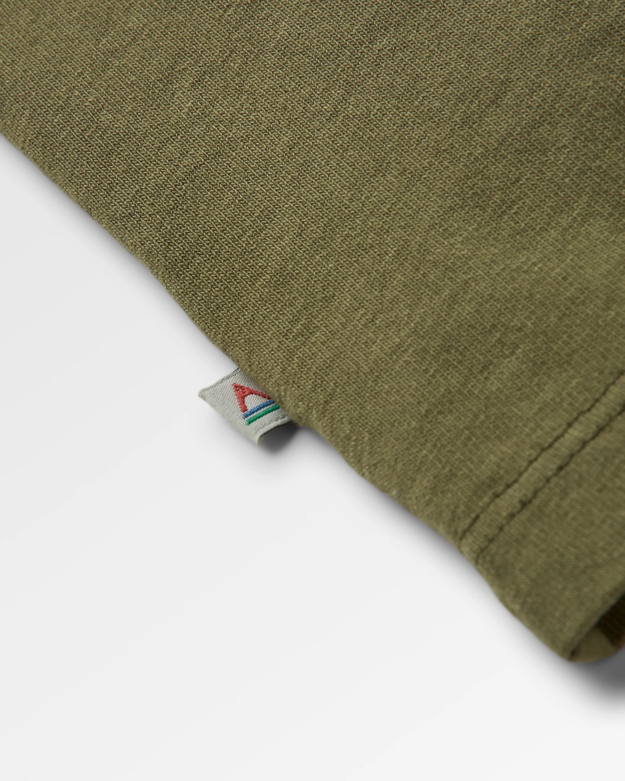 Odyssey Recycled Cotton T-Shirt - Khaki - Flatlay