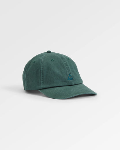 Classic Recycled Cotton 6 Panel Cap - Dark Fern  - Flatlay