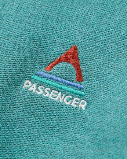 Vita Organic Cotton Sweatshirt - Ocean Teal Marl - Flatlay