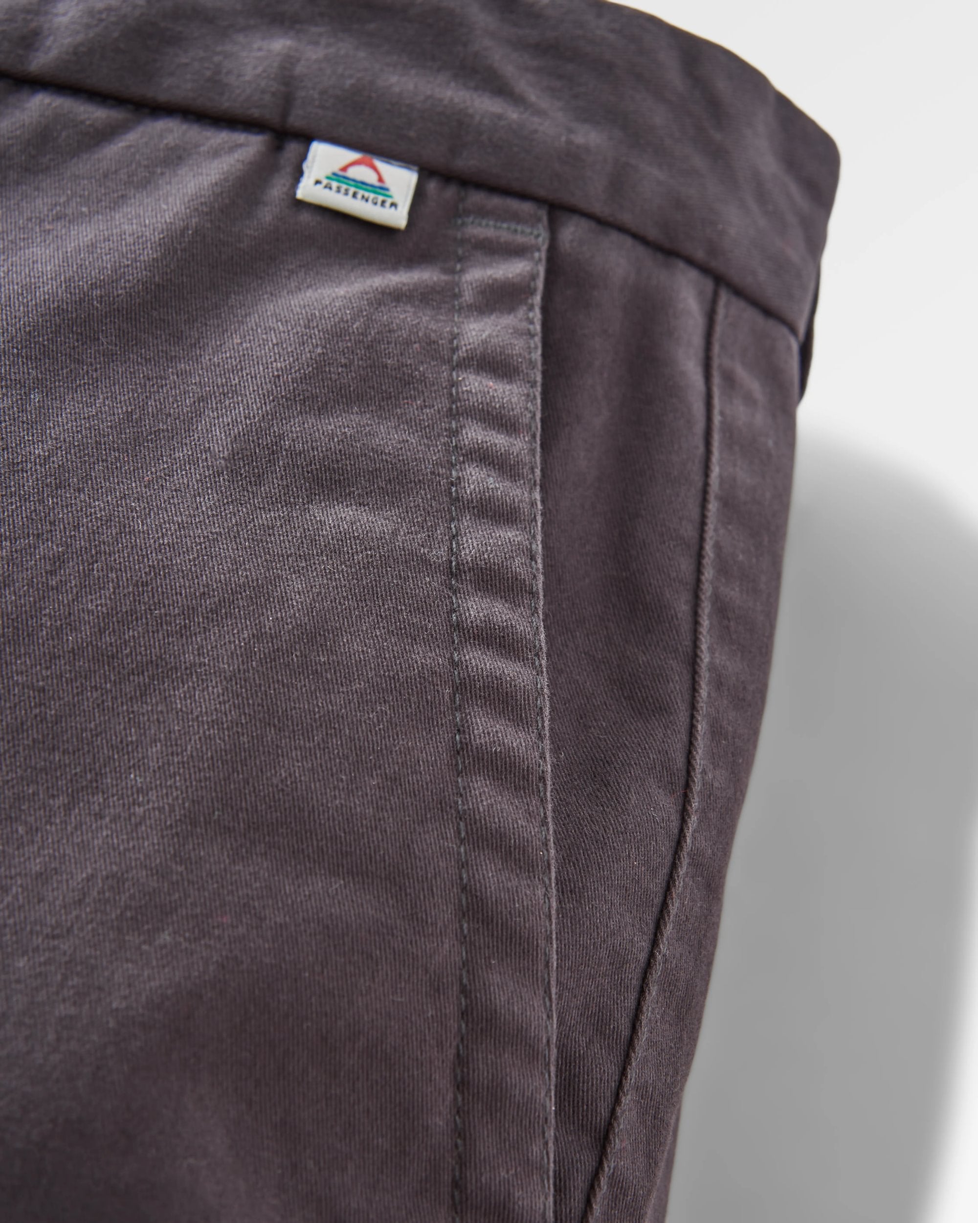 365 Organic Cotton Trouser - Faded Black - Flatlay