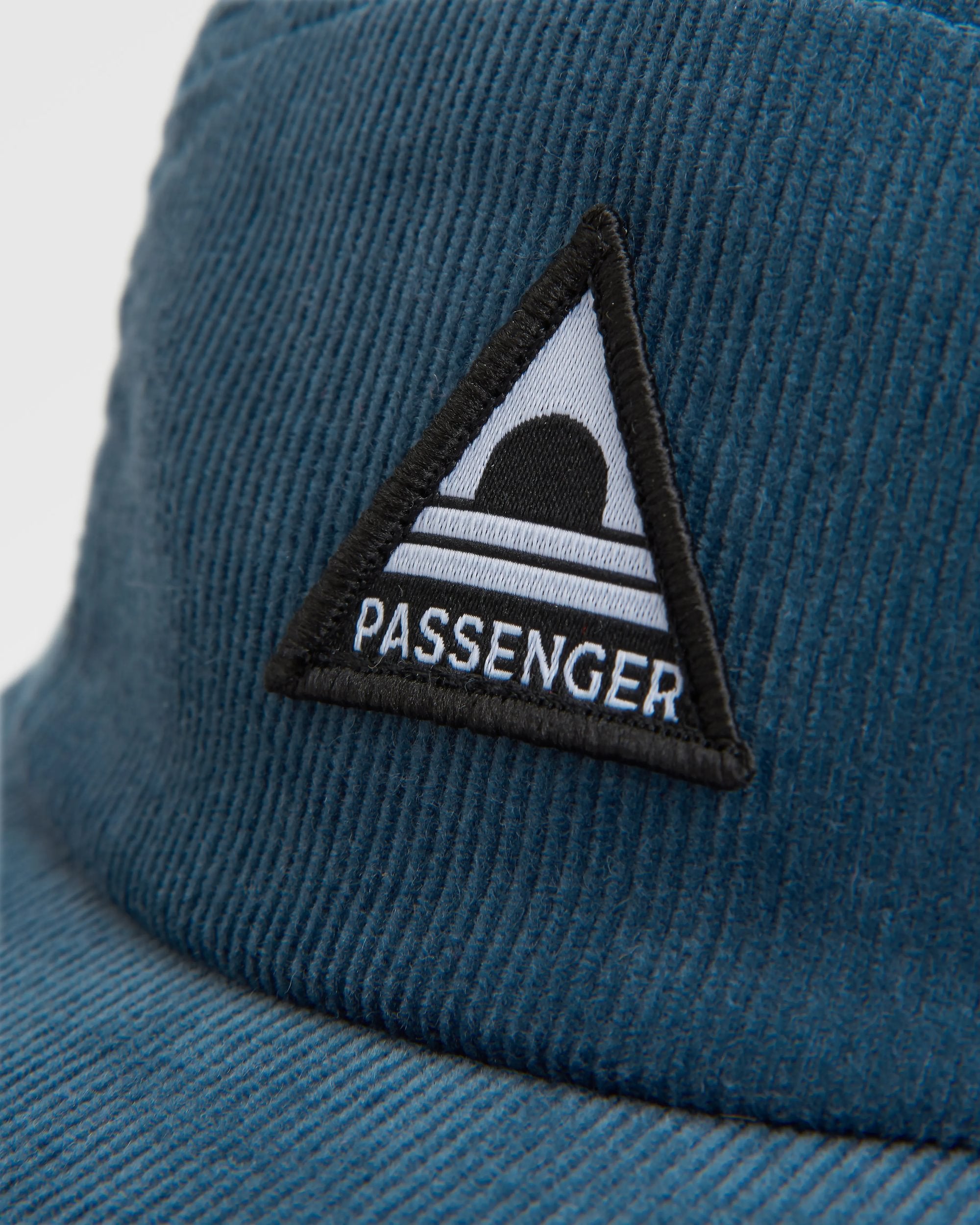 Fixie Recycled Cord 5 Panel Cap - Storm Grey - Flatlay