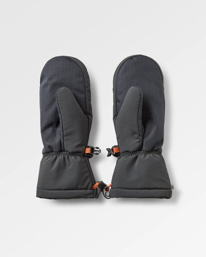 Snowscape Recycled Insulated Mitten - Black - Flatlay