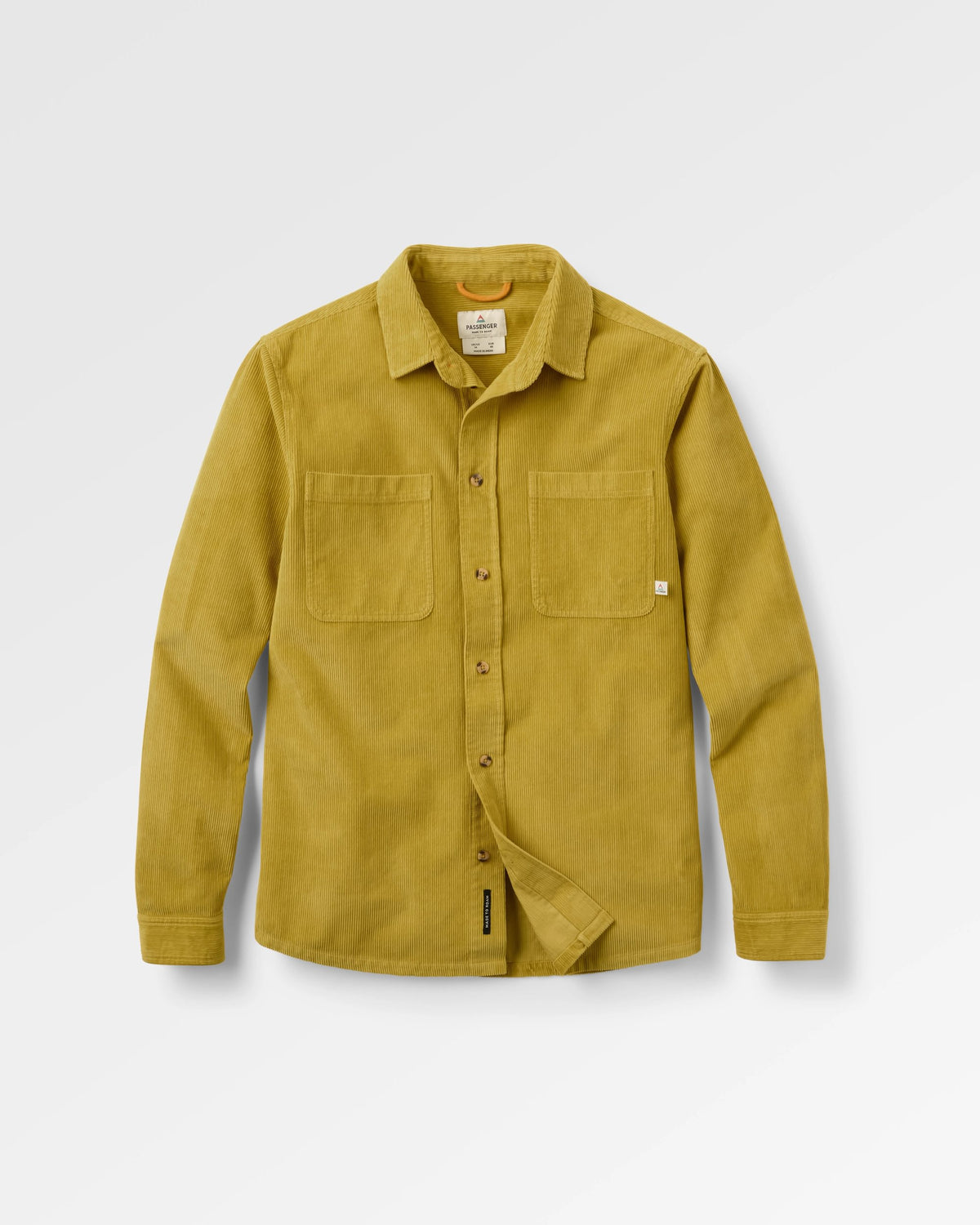 Backcountry Cord Shirt - Heritage Yellow - Flatlay