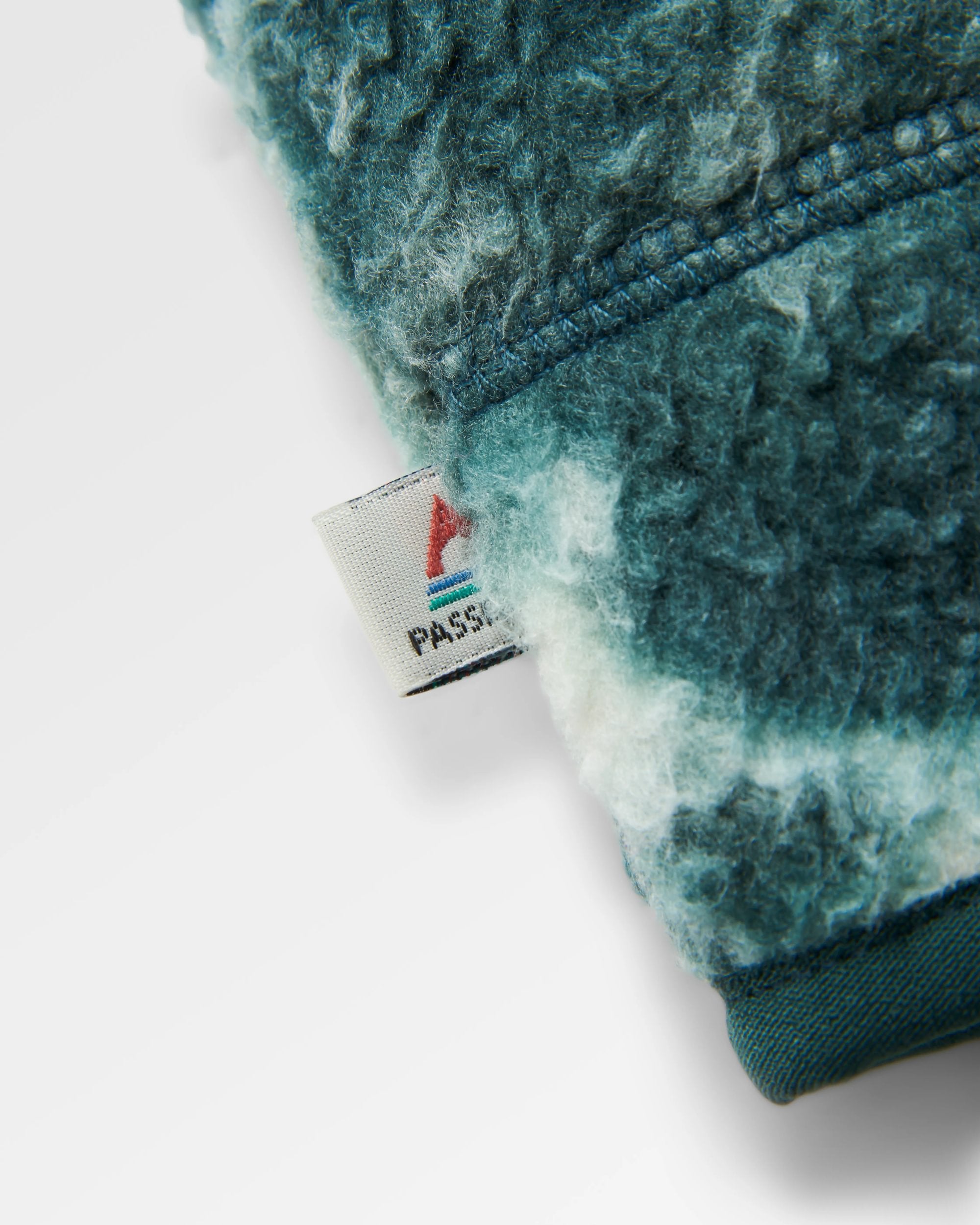 Home Recycled Sherpa Fleece - Frost Dark Fern - Flatlay