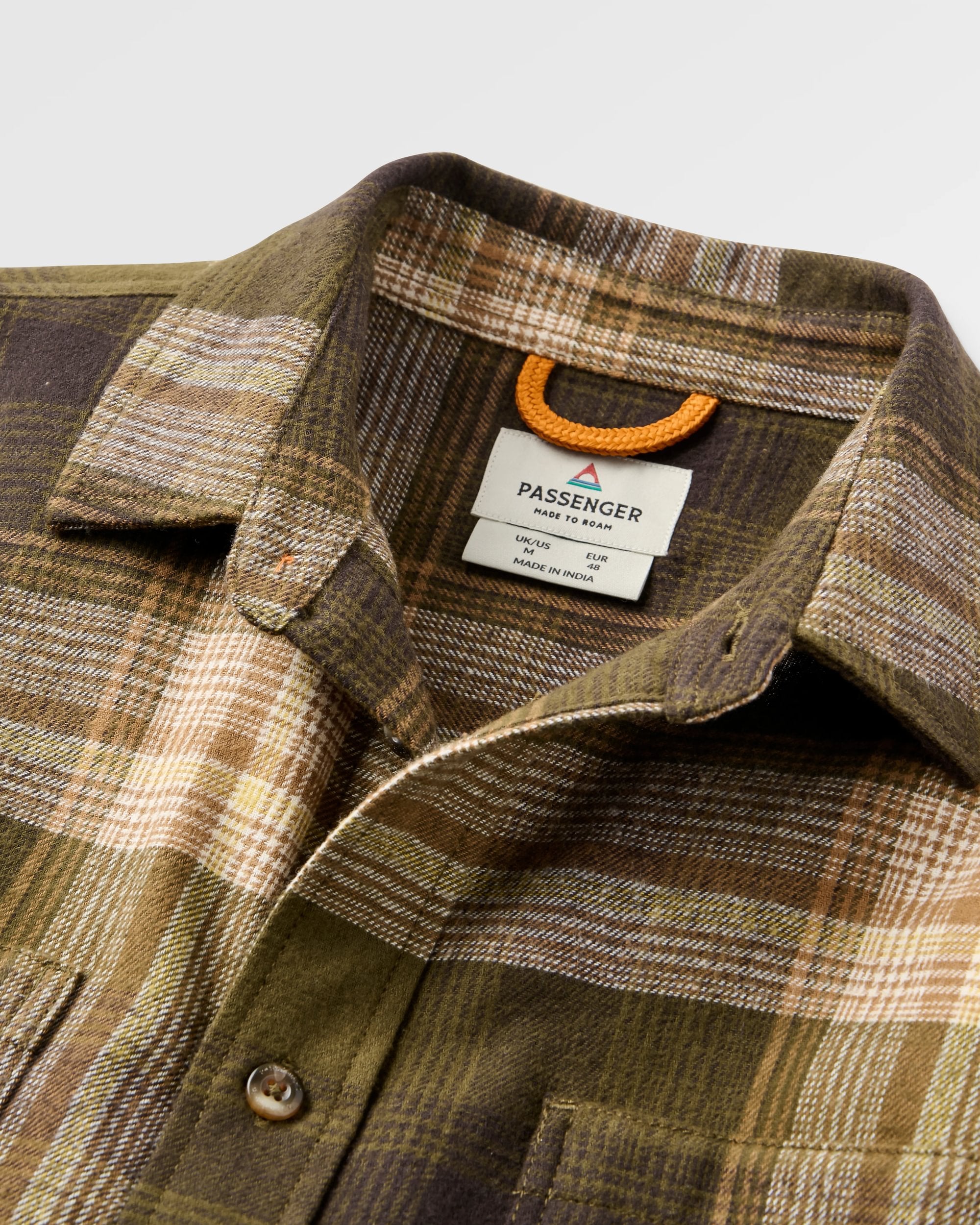 Backcountry Check Shirt - Dark Olive Check  - Flatlay